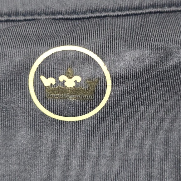 Peter Millar Crown Sport Shirt Mens Large Blue White 1/4 Zip Long Sleeve Outdoor - Picture 8 of 12